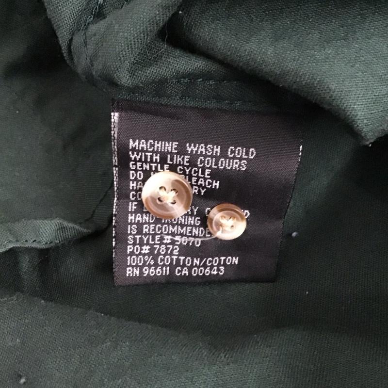 ハードロックカフェ HARD ROCK CAFE シャツ、ブラウス 長袖 ボタンダウンシャツ L 無地 緑 / グリーン / メンズ USED 古着 中古 10128563