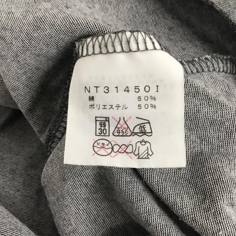 ザノースフェイス THE NORTH FACE Tシャツ 半袖 NT31450I 石井スポーツグループ50th Anniversary コラボレーションTシャツ M プリント X ロゴ、文字 灰 / グレー / レディース USED 古着 中古 10139345