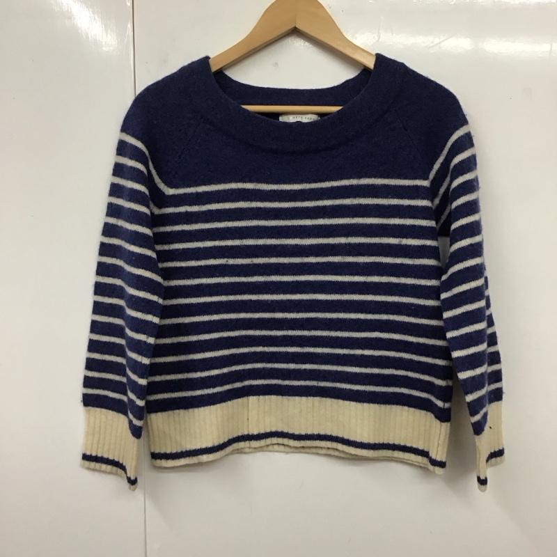 ローリーズファーム LOWRYS FARM ニット、セーター 長袖 lf060646ts ボーダーニットセータートップス 長袖カットソー M ボーダー柄 マルチカラー / マルチカラー / レディース USED 古着 中古 10117888