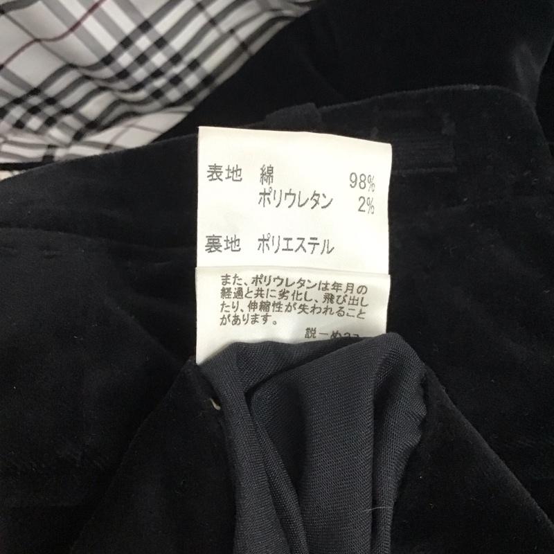 バーバリーブラックレーベル BURBERRY BLACK LABEL セットアップ セットアップ セットアップ コーデュロイジャケット アウター スラックス 2点セット S 無地 黒 / ブラック / レディース USED 古着 中古 10138404