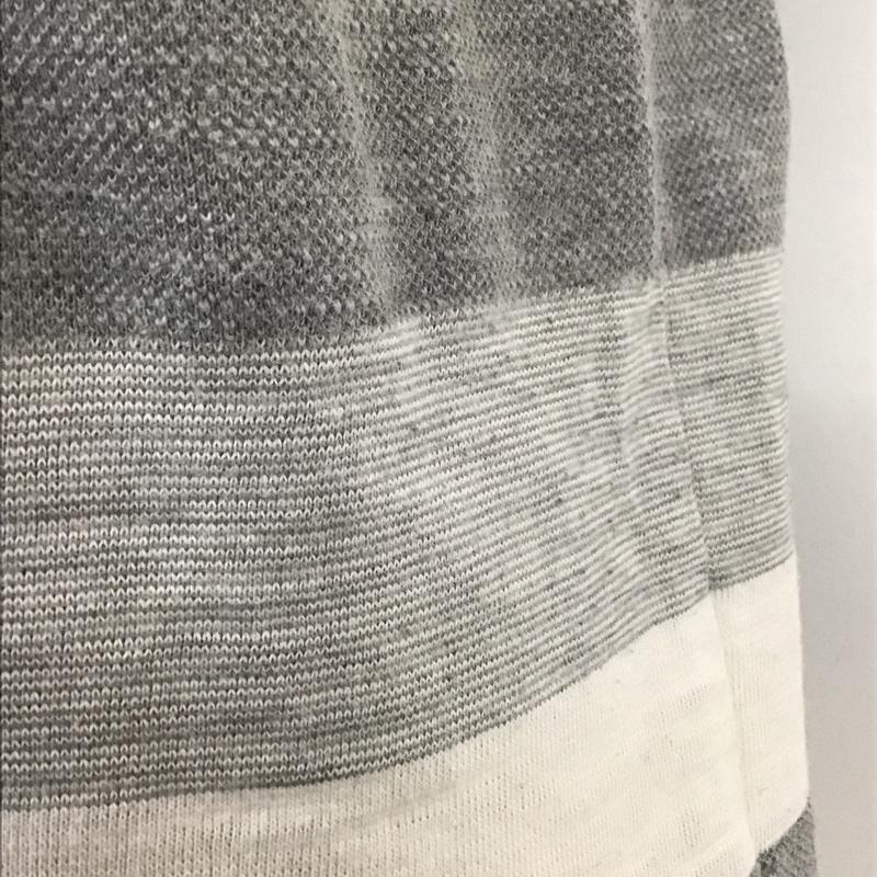 ザノースフェイス THE NORTH FACE Tシャツ 半袖 NT11898 半袖ボーダーTシャツ プリントTシャツ 半袖カットソー M ボーダー柄 白 / ホワイト / X 灰 / グレー / メンズ USED 古着 中古 10110391