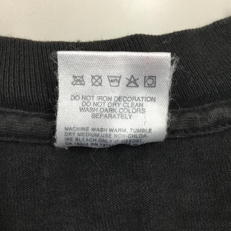 フルーツオブザルーム FRUIT OF THE LOOM Tシャツ 半袖 半袖カットソー プリントTシャツ クルーネックカットソー 古着 90s L プリント 黒 / ブラック / メンズ USED 古着 中古 10114832