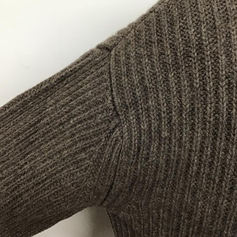 ギャルリー ヴィー GALERIE VIE ニット、セーター 長袖 ジップアップニットジャケット カラーニットジャケット アウター 古着 S 無地 茶 / ブラウン / メンズ USED 古着 中古 10118991