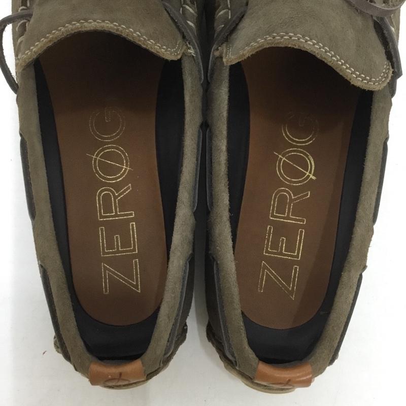 コールハーン COLE HAAN カジュアルシューズ カジュアルシューズ C25990 ゼログランド キャンプ モック ドライバー デッキシューズ 箱有 無地 茶 / ブラウン / メンズ USED 古着 中古 10136691