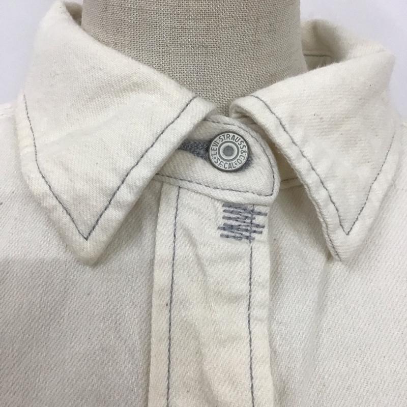 リーバイスレッド Levi s RED シャツ、ブラウス 長袖 長袖シャツ カラーシャツ 長袖カットソー 無地シャツ XS 無地 白 / ホワイト / レディース USED 古着 中古 10119448
