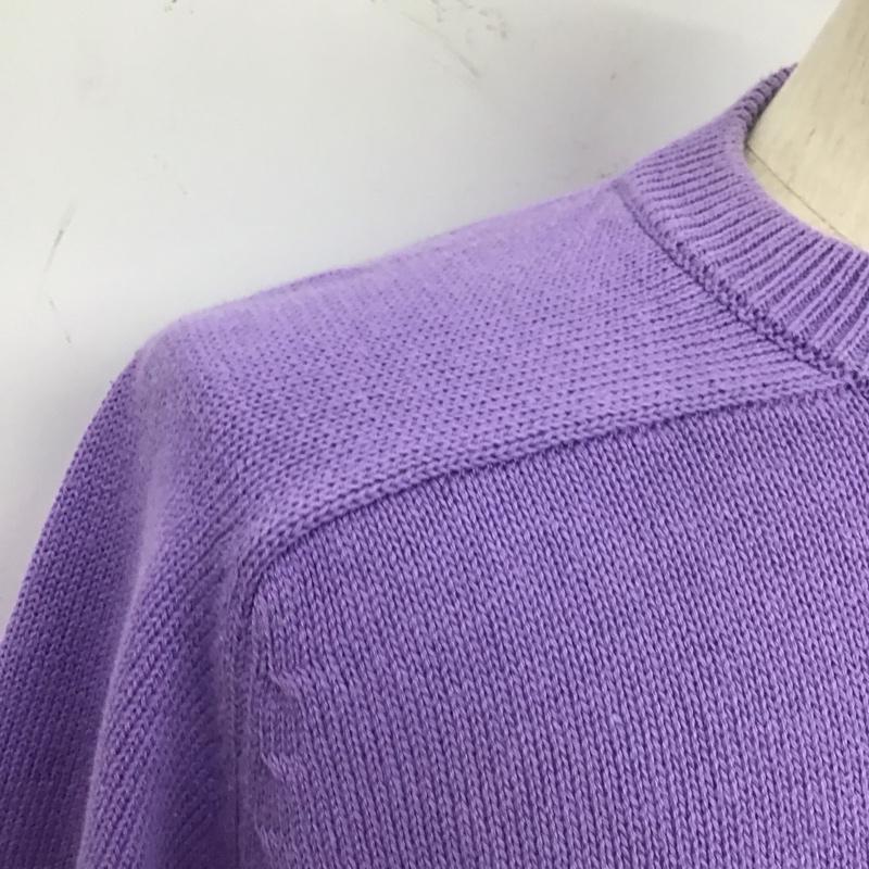 ポロバイラルフローレン Polo by RALPH LAUREN ニット、セーター 長袖 コットンニット M ワンポイント 紫 / パープル / メンズ USED 古着 中古 10109547