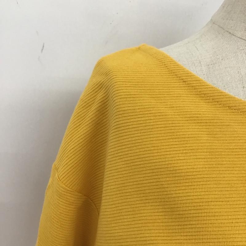 ローリーズファーム LOWRYS FARM カットソー 半袖 M 無地 黄 / イエロー /  レディース USED 古着 中古 10114005