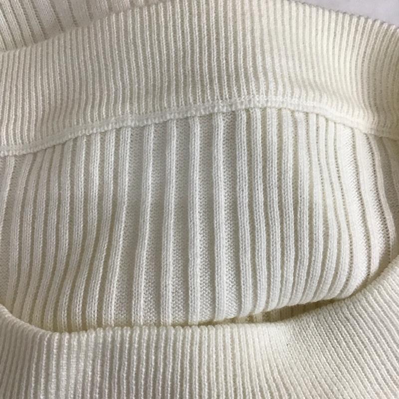 ロデオクラウンズ Rodeo Crowns ニット、セーター 長袖 420bah70-0730 2WAYオフショル リブニットトップス 長袖ニットカットソー M 無地 白 / ホワイト / レディース USED 古着 中古 10113821