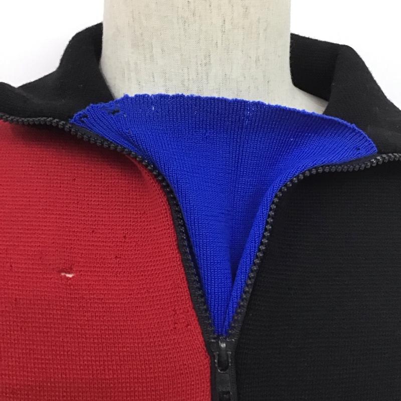 ポロバイラルフローレン Polo by RALPH LAUREN ニット、セーター 長袖 90s 1992年 Alpline L 無地 黒 / ブラック / X 赤 / レッド / メンズ USED 古着 中古 10106249