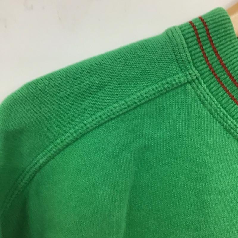 古着 USED トレーナー 長袖 長袖トレーナー スウェット クルーネック プルオーバー M 刺繍 緑 / グリーン / メンズ USED 古着 中古 10130317