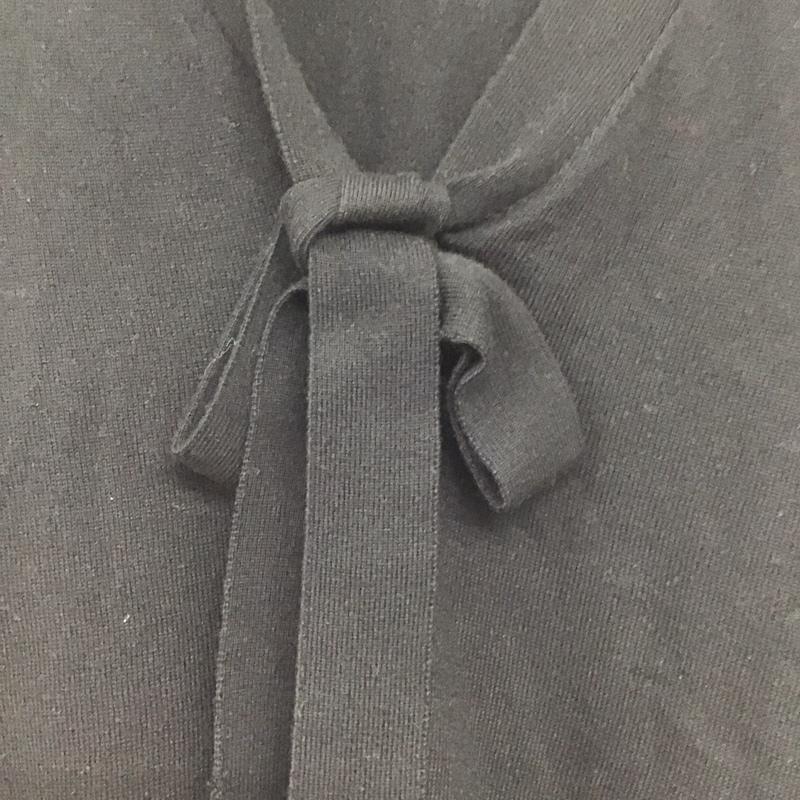 ザラニット ZARA KNIT ニット、セーター 半袖 0367/009/800 L 無地 黒 / ブラック / レディース USED 古着 中古 10133736