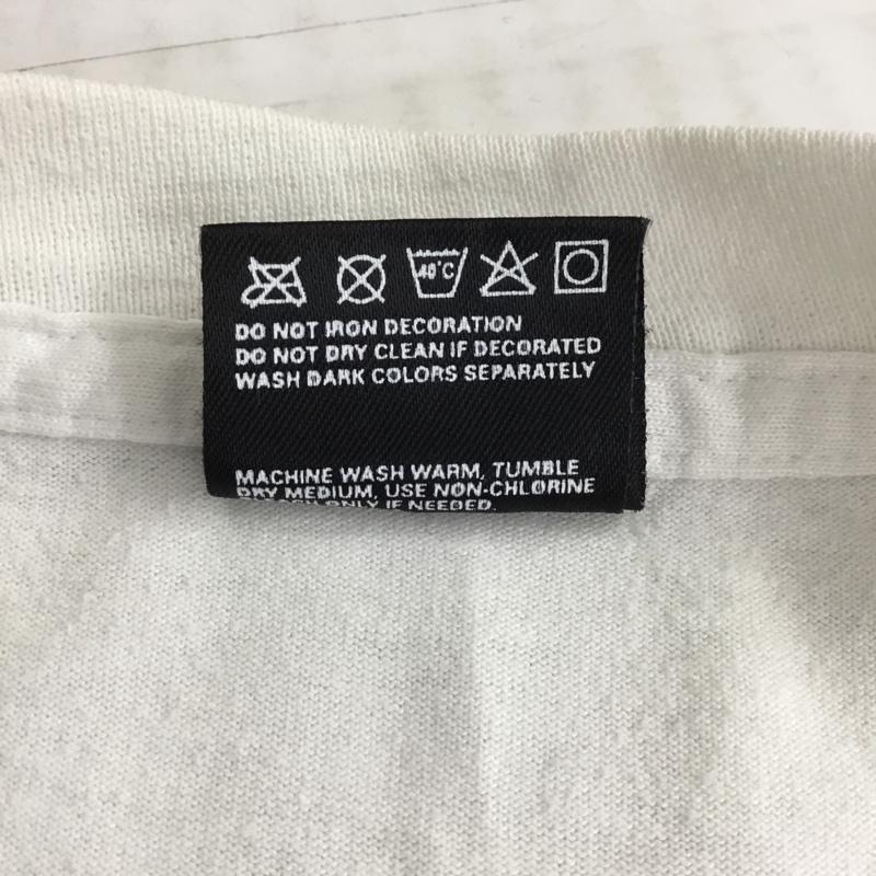 フルーツオブザルーム FRUIT OF THE LOOM Tシャツ 半袖 半袖カットソー プリントTシャツ クルーネックカットソー L プリント 白 / ホワイト / メンズ USED 古着 中古 10120815