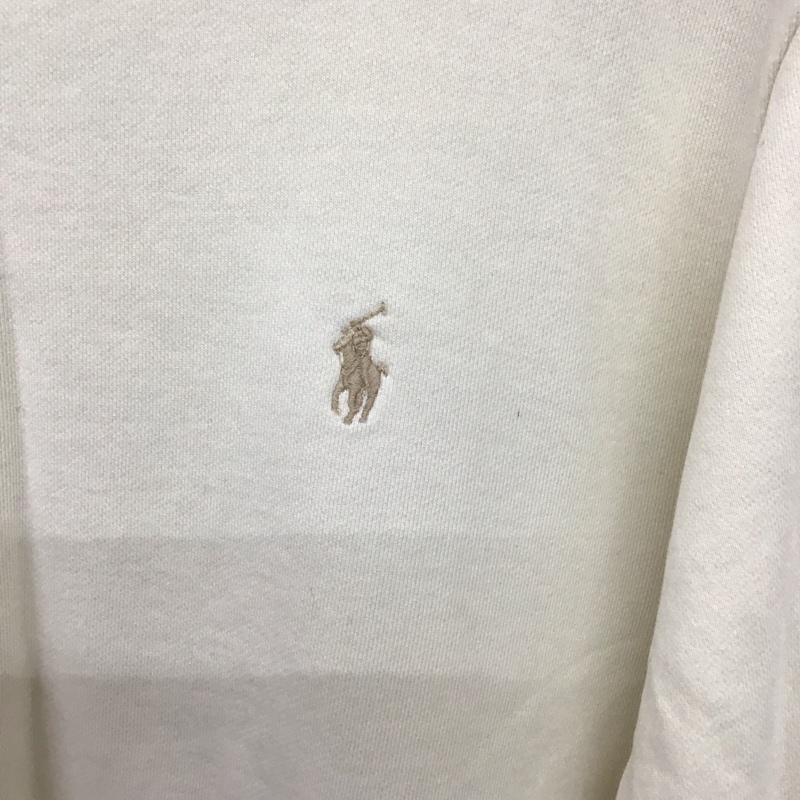 ポロラルフローレン POLO RALPH LAUREN トレーナー 長袖 スウェット M ワンポイント アイボリー / アイボリー / メンズ USED 古着 中古 10138963