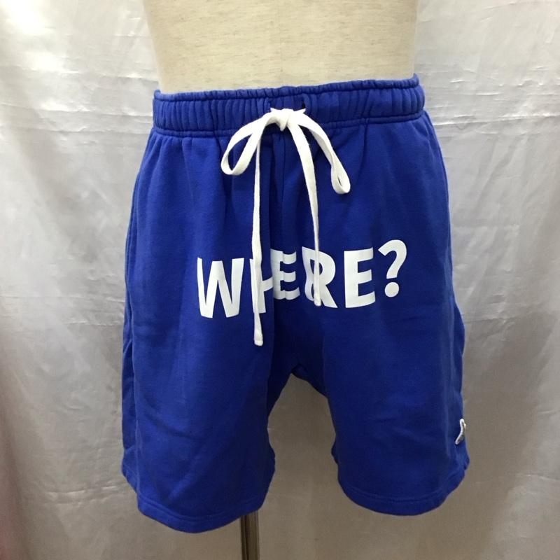 エフアールツー FR2 パンツ ショートパンツ スウェット 短パン L 無地 青 / ブルー /  メンズ USED 古着 中古 10123385