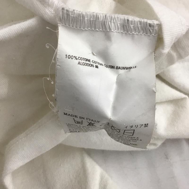 メゾンマルタンマルジェラ MAISONMARTINMARGIELA Tシャツ 半袖 半袖カットソー プリントTシャツ クルーネックカットソー 46 プリント 白 / ホワイト /  メンズ USED 古着 中古 10110946