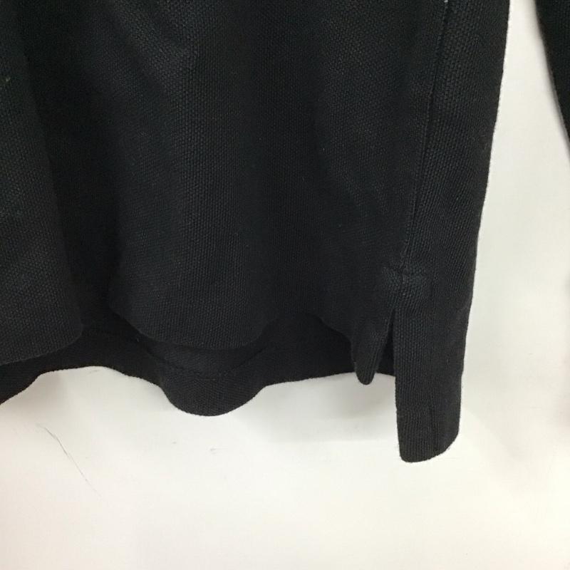 ポロラルフローレン POLO RALPH LAUREN ポロシャツ 長袖 長袖ポロシャツ 長袖カットソー カラーシャツ M ロゴ、文字 黒 / ブラック / メンズ USED 古着 中古 10130736