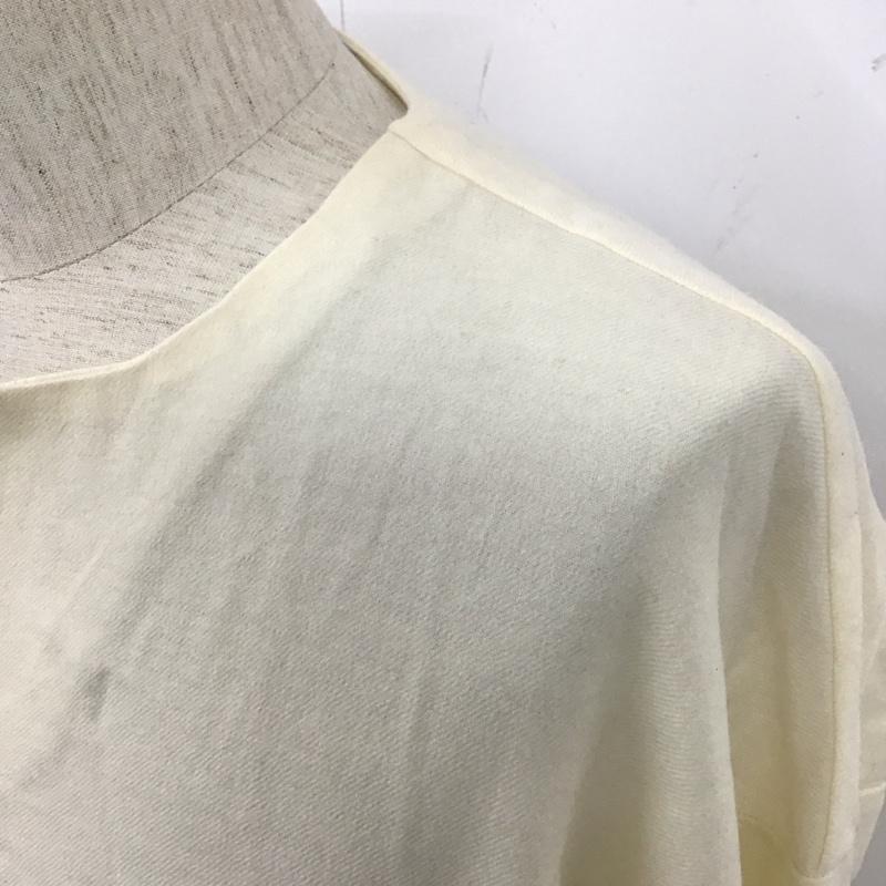 キート kiit カットソー 長袖 長袖カットソー Vネックシャツカットソー カジュアルシャツカットソー 3 無地 ベージュ / ベージュ / メンズ USED 古着 中古 10107766