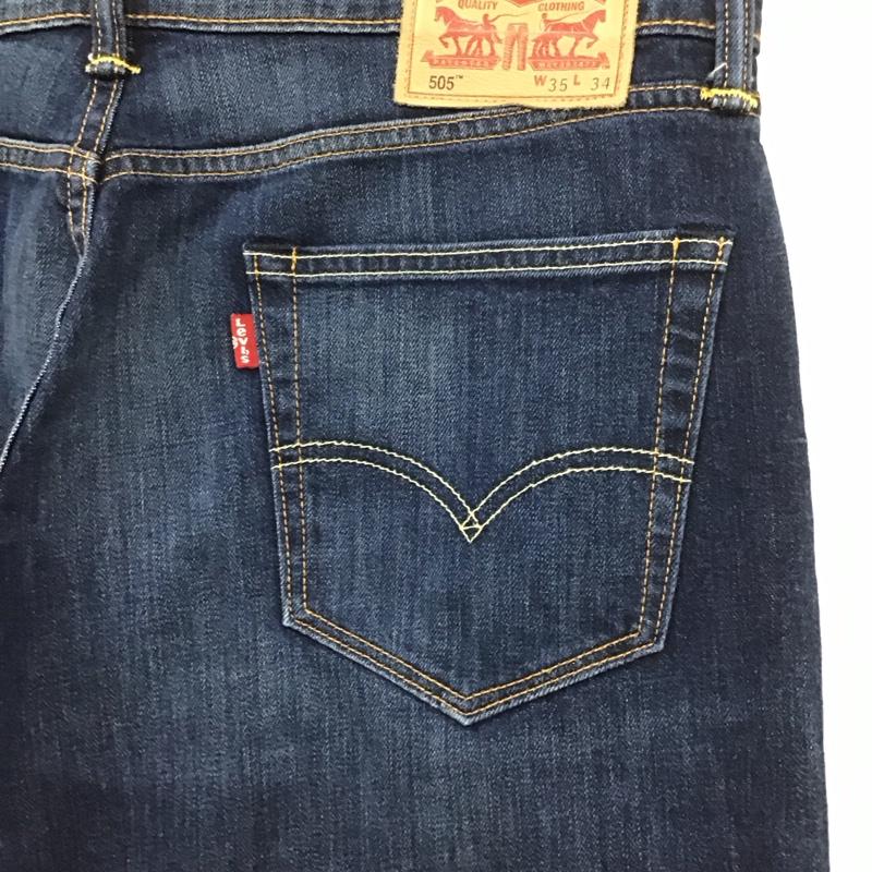 リーバイス Levi s パンツ デニム、ジーンズ 35インチ 無地 インディゴ / インディゴ / メンズ USED 古着 中古 10130901