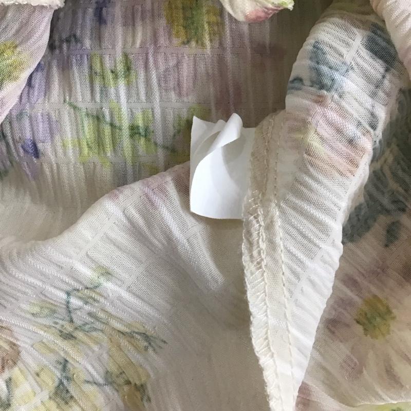 ザラ ZARA カットソー 長袖 Vネック M 花柄 マルチカラー / マルチカラー /  レディース USED 古着 中古 10113065