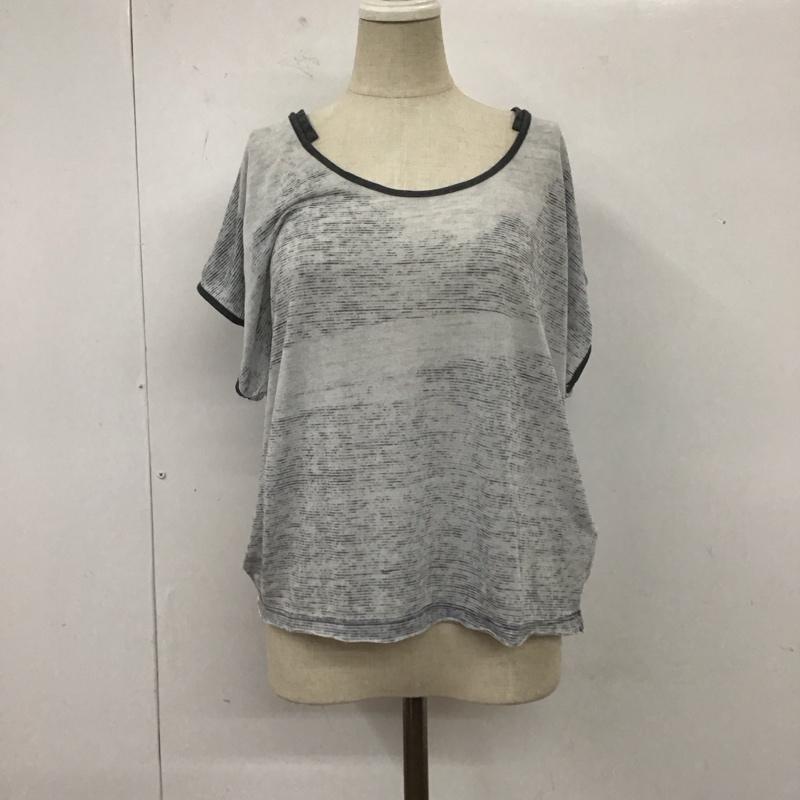 ディーゼル DIESEL Tシャツ 半袖 クルーネック S 総柄 灰 / グレー / レディース USED 古着 中古 10112340