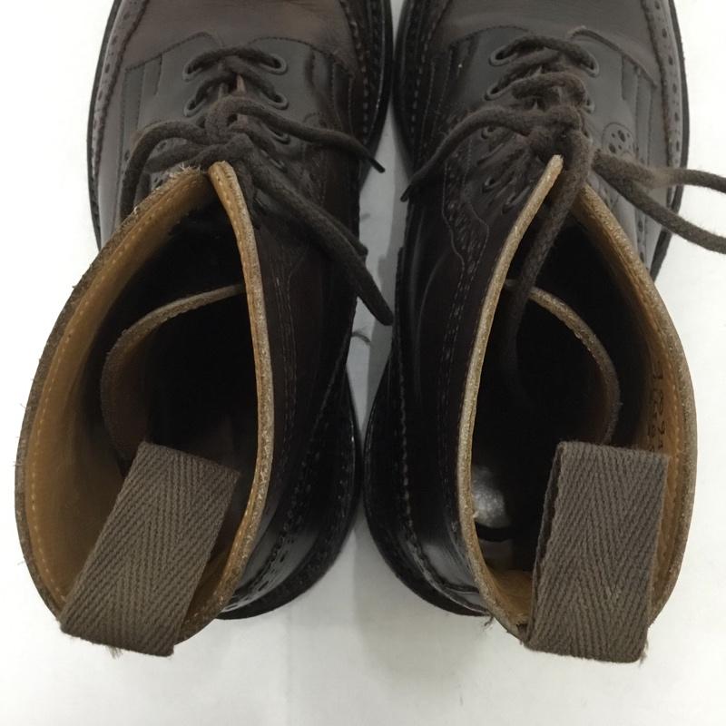 トリッカーズ Tricker s ブーツ ショートブーツ M2508 MALTON ウィングチップブーツ カントリーブーツ UK8 箱有 ダークブラウン / ダークブラウン / レディース USED 古着 中古 10133910