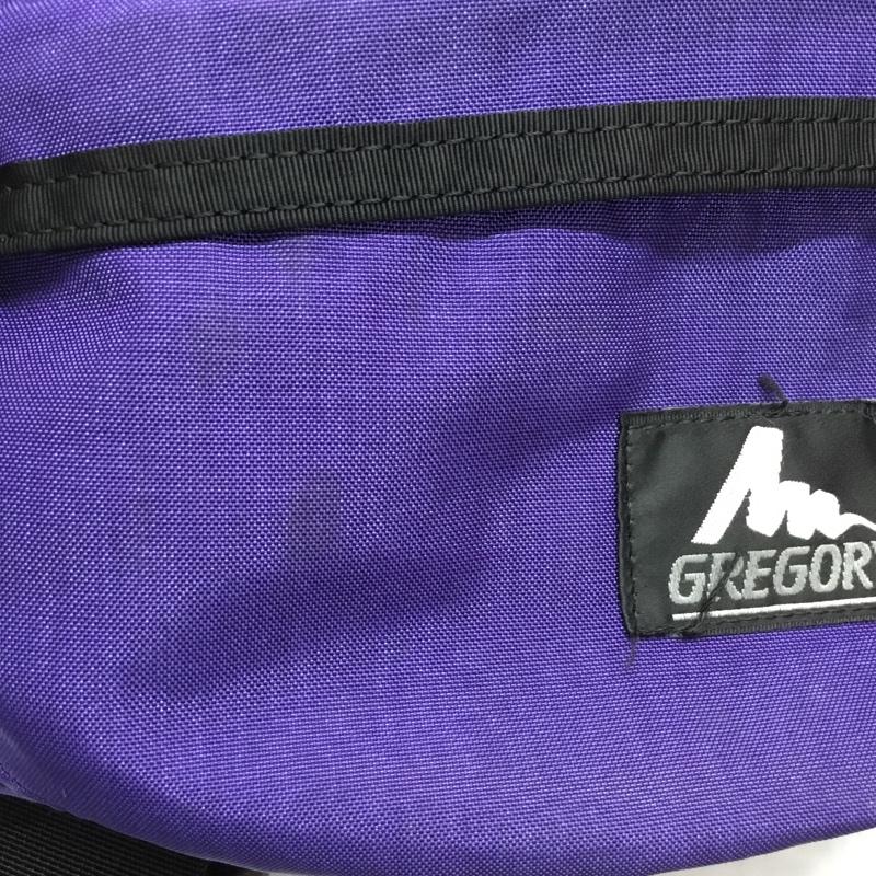 グレゴリー GREGORY ウエストバッグ ウエストバッグ 旧タグ ウエストポーチ ロゴ、文字 黒 / ブラック / X 紫 / パープル / メンズ USED 古着 中古 10110168