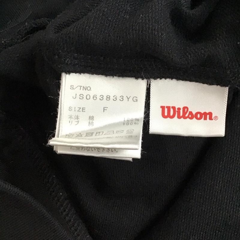 ジーナシス JEANASIS Tシャツ 半袖 JS063833YG Wilson フレンチスリーブ FREE ロゴ、文字 黒 / ブラック / レディース USED 古着 中古 10115892