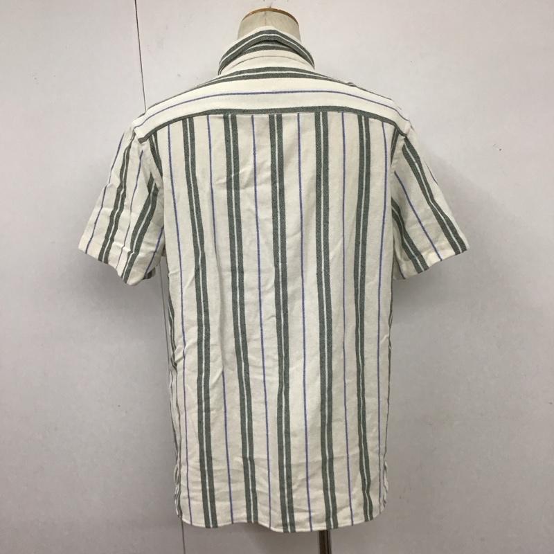 ザラ ZARA シャツ、ブラウス 半袖 半袖シャツ カラーシャツ 半袖カットソー ストライプシャツ L ストライプ マルチカラー / マルチカラー /  メンズ USED 古着 中古 10110398
