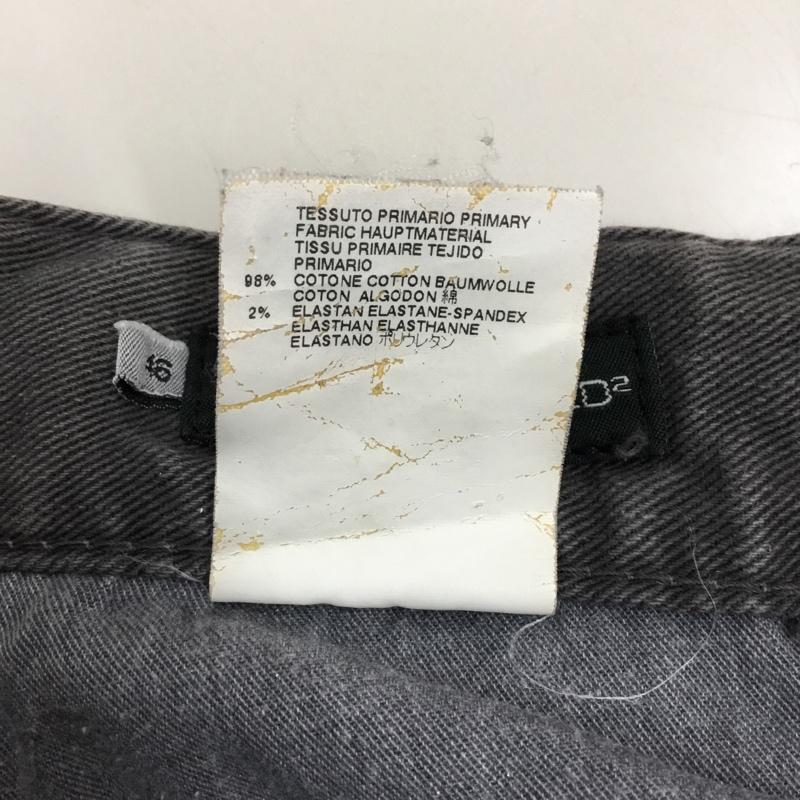 ディースクエアード2 DSQUARED2 パンツ デニム、ジーンズ デニムパンツ スリムパンツ ストレッチパンツ ジーンズ 46インチ 無地 黒 / ブラック /  メンズ USED 古着 中古 10120260