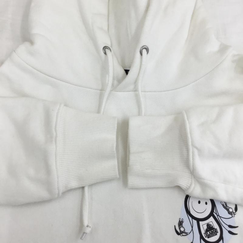 エクストララージ XLARGE パーカー 長袖 S キャラクター 白 / ホワイト / メンズ USED 古着 中古 10136085