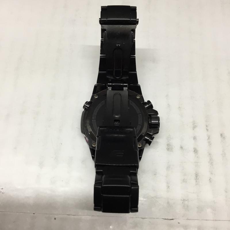 カシオ CASIO 腕時計 アナログ(クォーツ式) EQW-A1000 EDIFICE ソーラー電波 箱有 ロゴ、文字 黒 / ブラック / メンズ USED 古着 中古 10106504
