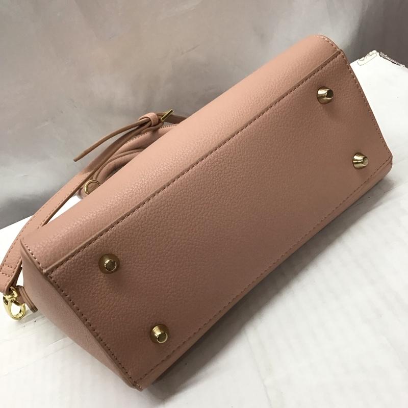 ジル バイ ジルスチュアート JILL by JILLSTUART ハンドバッグ ハンドバッグ ショルダーバッグ 2WAY ビジュー ロゴ、文字 桃 / ピンク / レディース USED 古着 中古 10118881