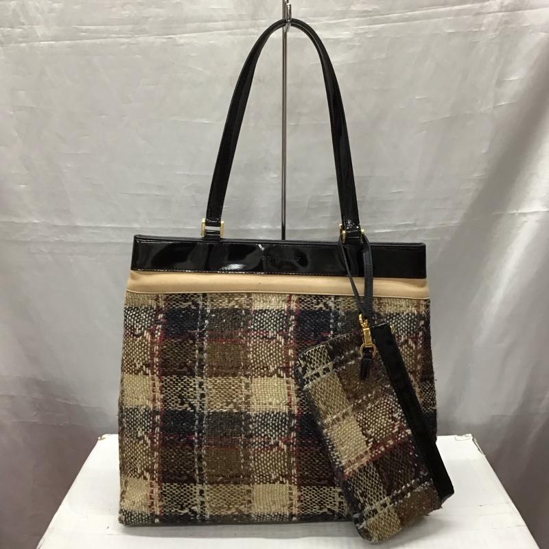 バーバリー BURBERRY トートバッグ トートバッグ ポーチ付 チェック マルチカラー / マルチカラー / レディース USED 古着 中古 10120579