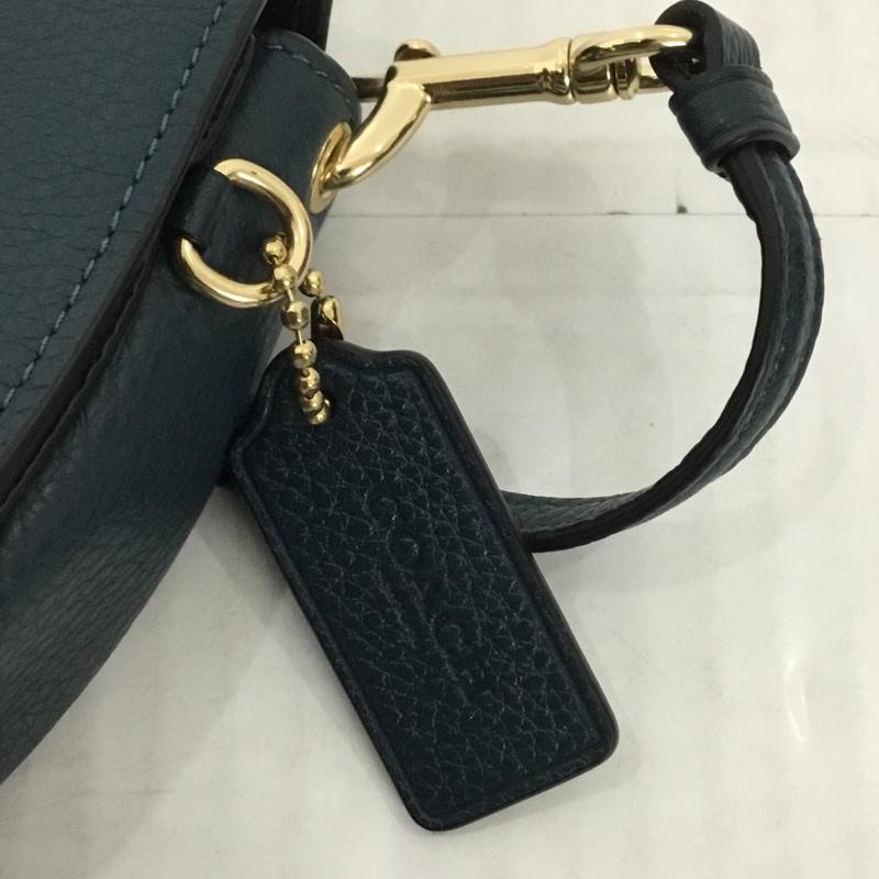 コーチ COACH ショルダーバッグ ショルダーバッグ C1432 ハーフムーン ロゴ、文字 青 / ブルー / レディース USED 古着 中古 10124183