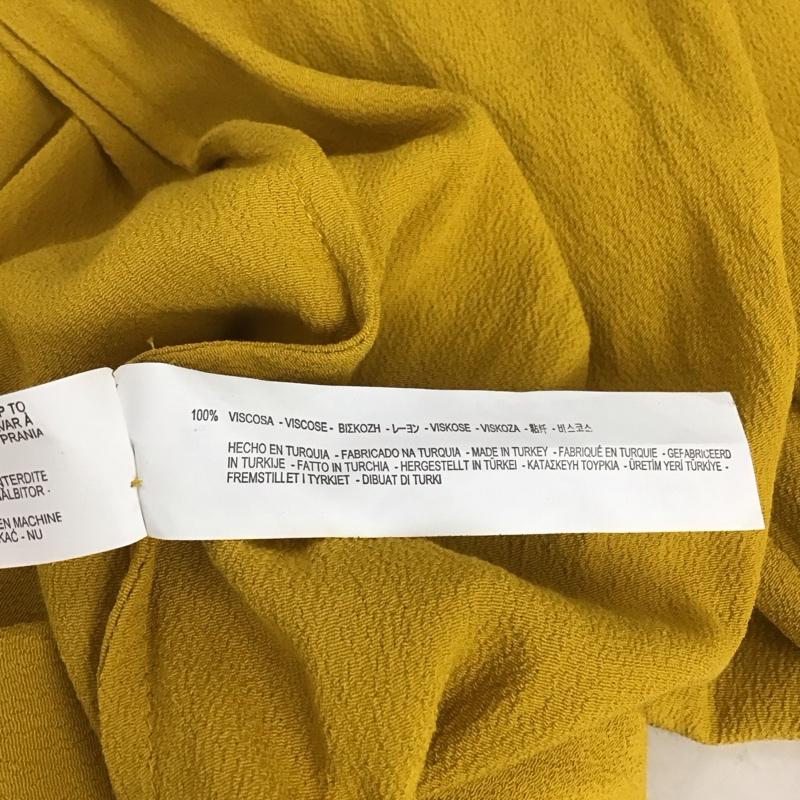 ザラ ZARA ワンピース ロングスカート M 無地 マスタード / マスタード / レディース USED 古着 中古 10138666