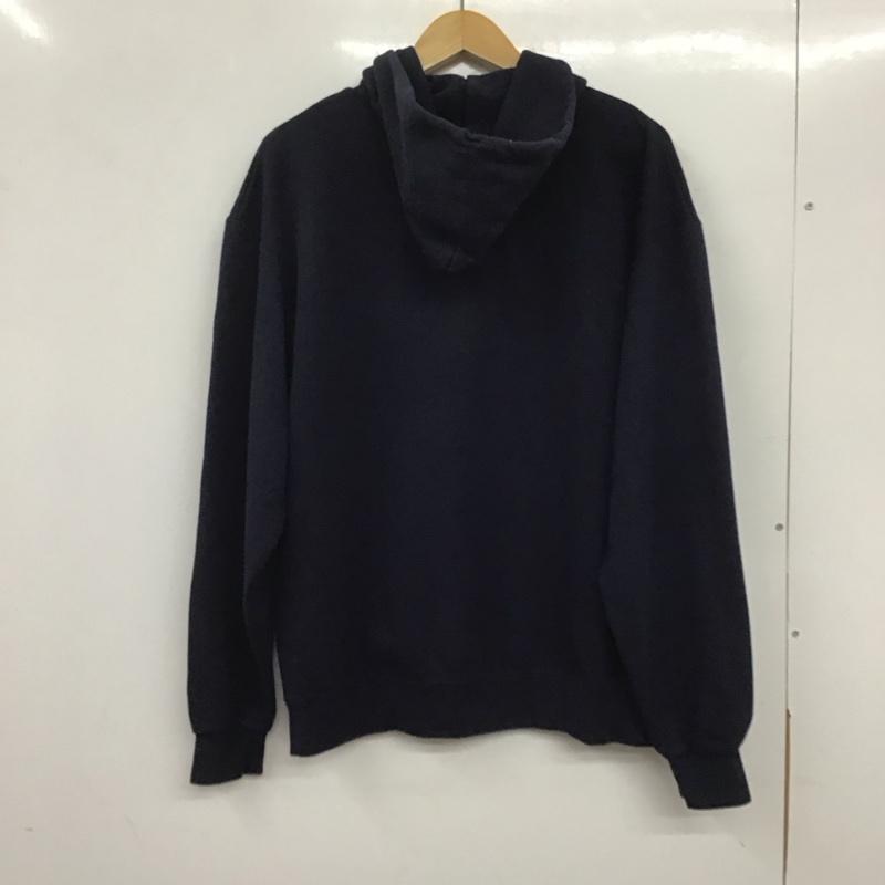 チャンピオン Champion パーカー 長袖 長袖パーカー プルオーバーパーカー スウェット L ロゴ、文字 紺 / ネイビー / メンズ USED 古着 中古 10138188