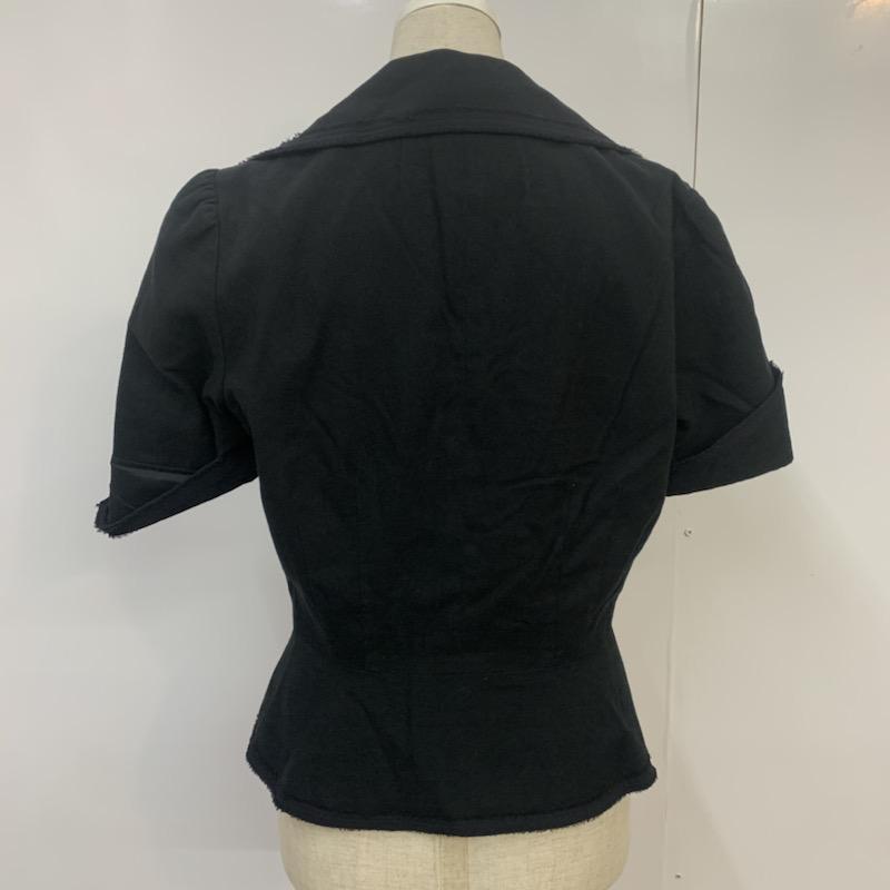 ジルスチュアート JILLSTUART ジャケット、上着 ジャケット、ブレザー 半袖 S 無地 黒 / ブラック / レディース USED 古着 中古 10041508