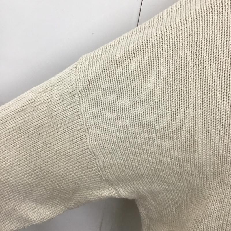アイテムズ アーバンリサーチ ITEMS URBAN RESEARCH ニット、セーター 長袖 IT14-22B010 FREE ダメージ加工 アイボリー / アイボリー / レディース USED 古着 中古 10114452