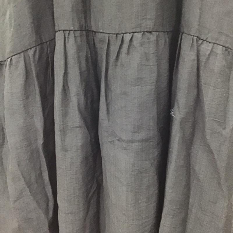 リエディ Re:EDIT ワンピース ロングスカート 23SS5637 ジャンパースカート ティアード L 無地 黒 / ブラック / レディース USED 古着 中古 10126475