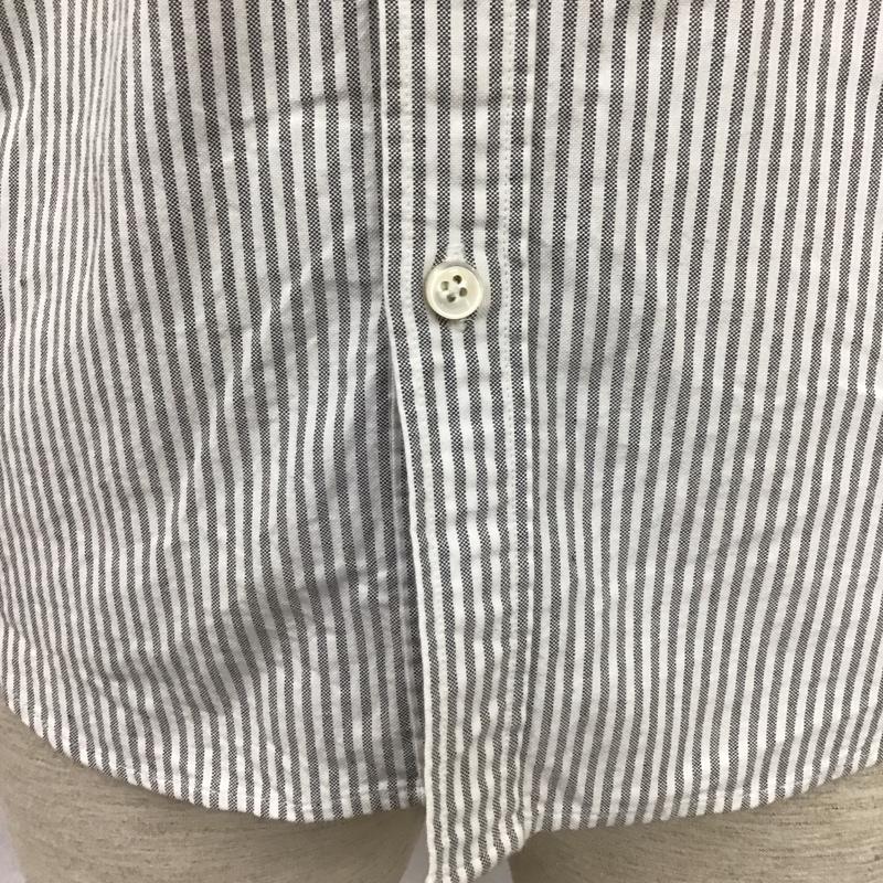 ソフネット SOPHNET. シャツ、ブラウス 長袖 長袖シャツ カラーシャツ 長袖カットソー ストライプシャツ S ストライプ 白 / ホワイト / X 灰 / グレー /  メンズ USED 古着 中古 10111741