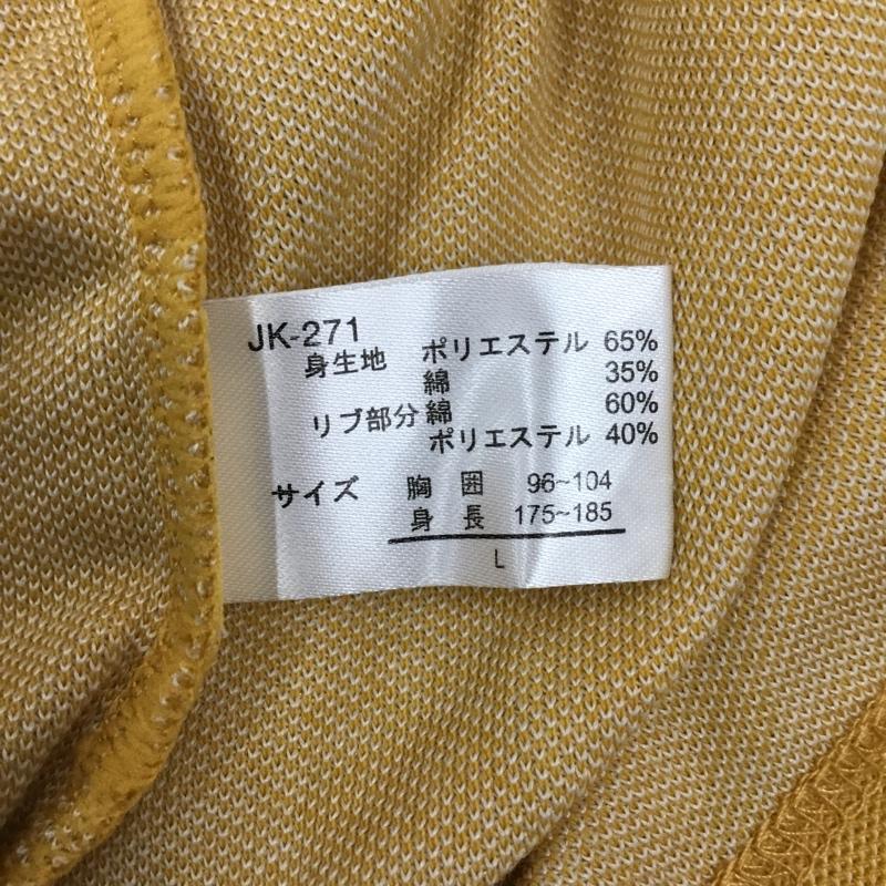 古着 USED ポロシャツ 半袖 BACK POINT L 無地 黄 / イエロー / メンズ USED 古着 中古 10119316