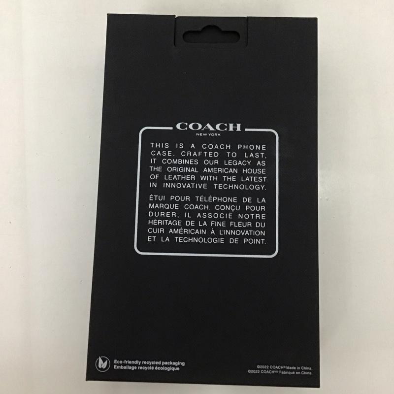 コーチ COACH ファッション小物 ファッション小物 CIPH-116-SCBLK iPhone 14 iPhoneケース 手帳型 Folio Case ロゴ、文字 黒 / ブラック / メンズ USED 古着 中古 10126365