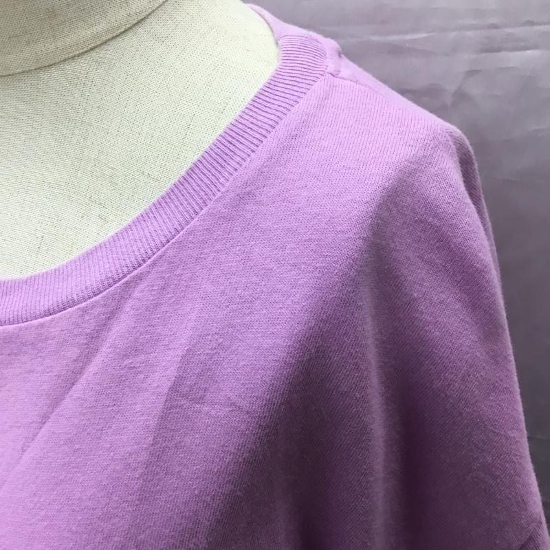 ニコアンド niko and... Tシャツ 半袖 S211TC10AD ワイド 胸ポケット L 無地 紫 / パープル / レディース USED 古着 中古 10115552