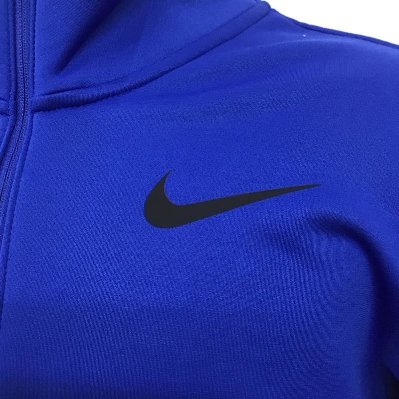 ナイキ NIKE カットソー 長袖 cu6217-480 ThermaDri-Fitプルオーバー スポーツウェア 長袖カットソー S ロゴ、文字 青 / ブルー / メンズ USED 古着 中古 10107992