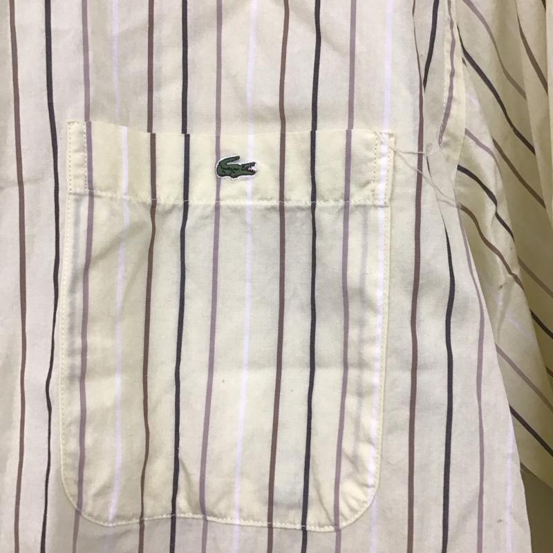 ラコステ LACOSTE シャツ、ブラウス 長袖 長袖シャツ チェックシャツ カラーシャツ ボタンダウンシャツ 4 ストライプ マルチカラー / マルチカラー / メンズ USED 古着 中古 10138413