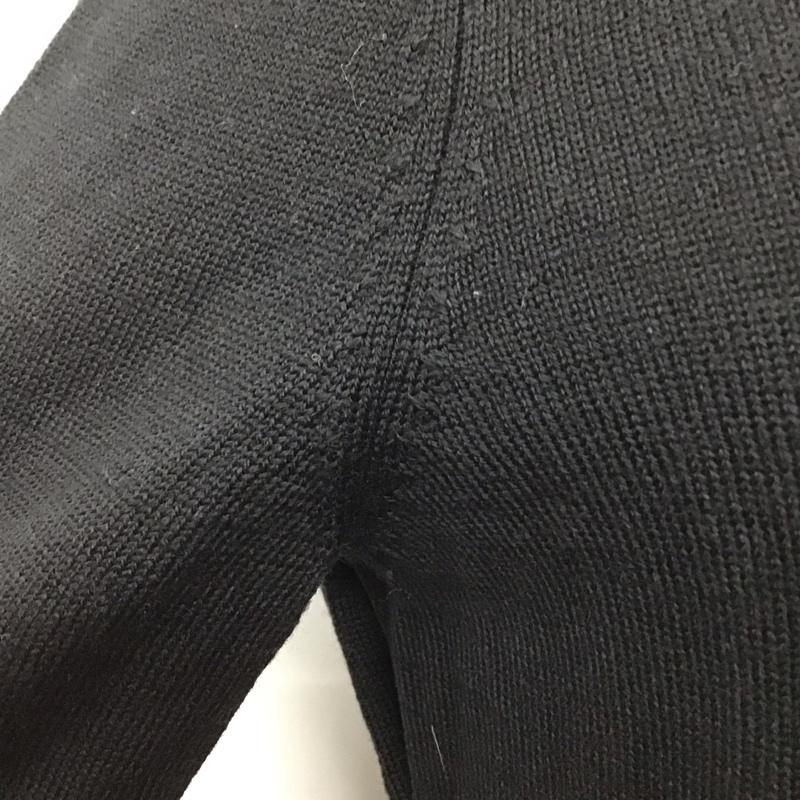 バーバリーブルーレーベル BURBERRY BLUE LABEL カーディガン 長袖 FBF25-676-09 クルーネック 38 ワンポイント 黒 / ブラック / レディース USED 古着 中古 10122837
