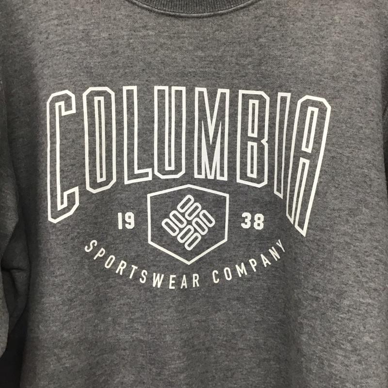 コロンビア Columbia トレーナー 長袖 219 ae0245 ハートマウンテングラフィッククルー トレーナー スウェット XL ロゴ、文字 灰 / グレー / メンズ USED 古着 中古 10139494