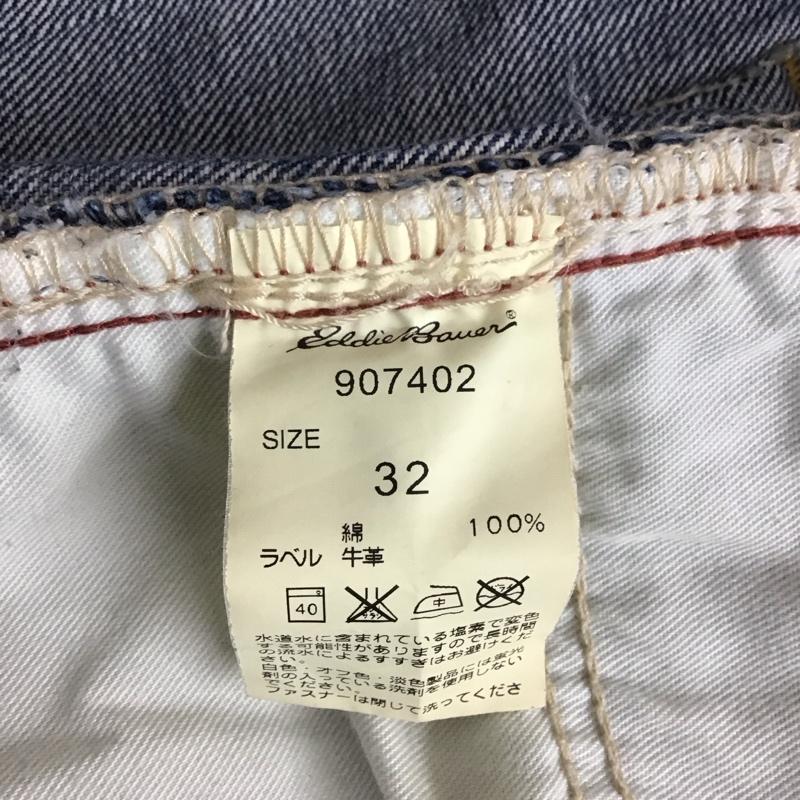 エディーバウアー Eddie Bauer パンツ デニム、ジーンズ デニムパンツ ストレートパンツ ワイドパンツ カジュアルパンツ 32インチ 無地 インディゴ / インディゴ / メンズ USED 古着 中古 10115146
