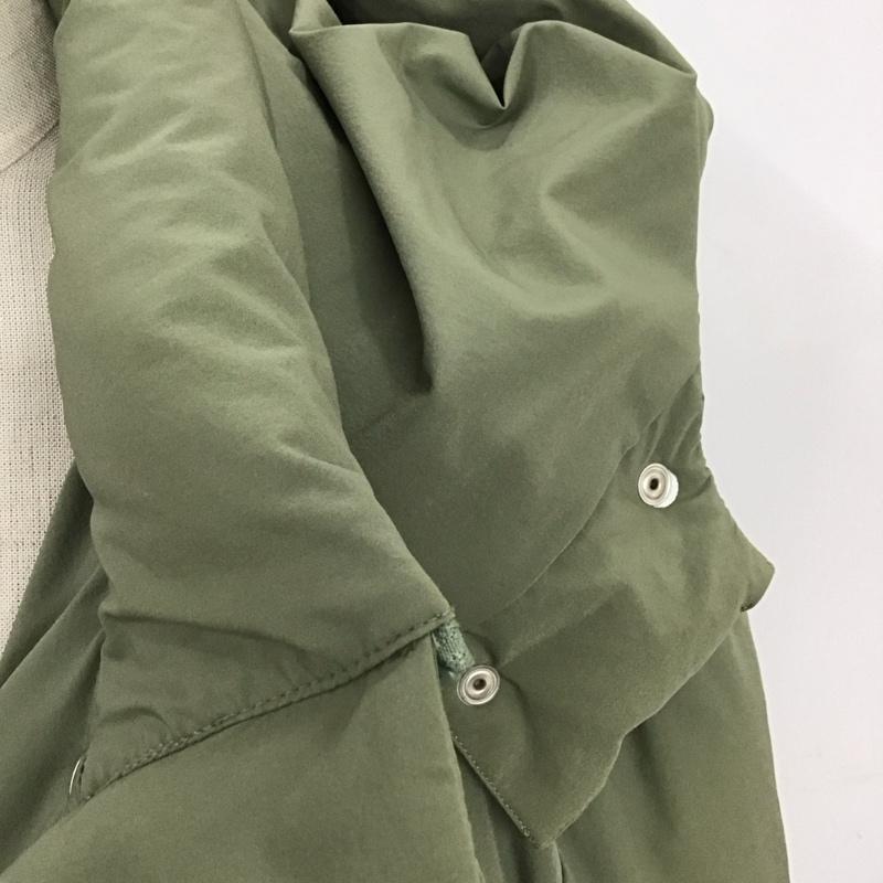 マウジー MOUSSY ジャケット、上着 ダウンジャケット 010faw30-5900 HOODEDMIDDLEPUFFERジャケット ジップアップジャケット アウター 2 無地 カーキ / カーキ / レディース USED 古着 中古 10119062