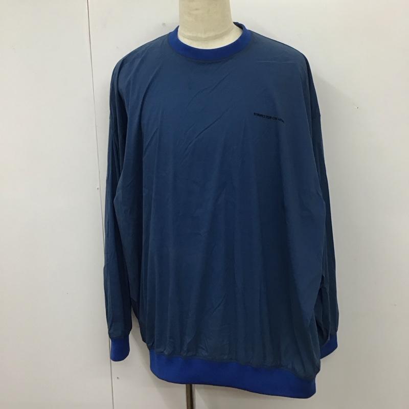 シーフロアコントロール S.F.C カットソー 長袖 長袖カットソー クルーネックカットソー ロングスリーブカットソー プリントTシャツ XXL ロゴ、文字 青 / ブルー /  メンズ USED 古着 中古 10112696